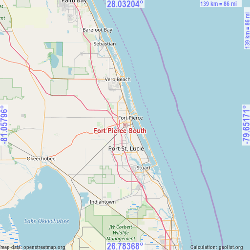 Fort Pierce South on map