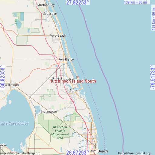 Hutchinson Island South on map