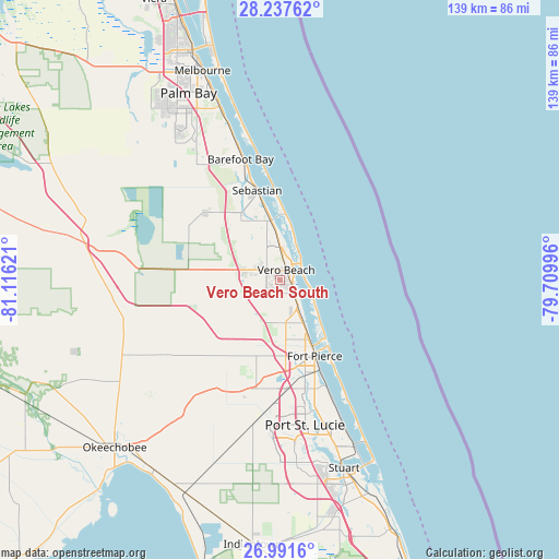 Vero Beach South on map