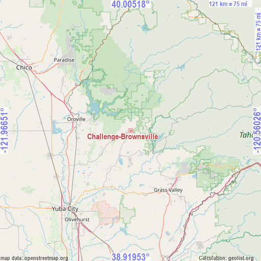 Challenge-Brownsville on map