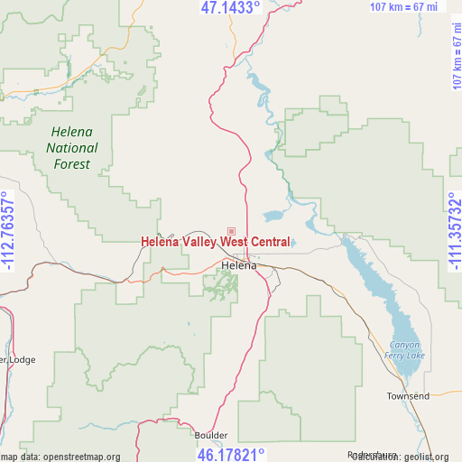 Helena Valley West Central on map