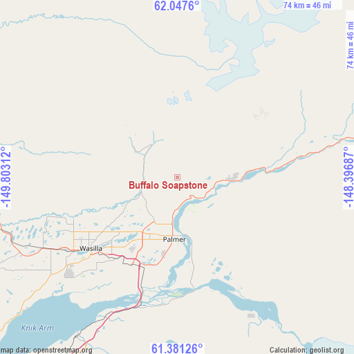 Buffalo Soapstone on map