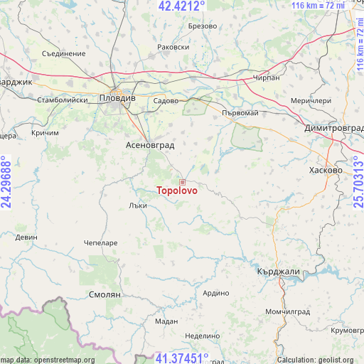 Topolovo on map