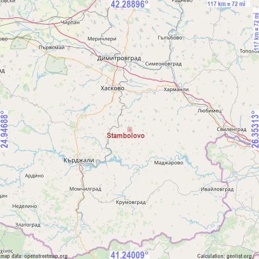 Stambolovo on map
