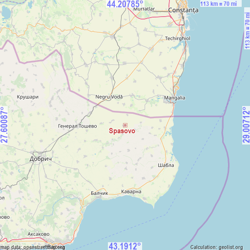 Spasovo on map