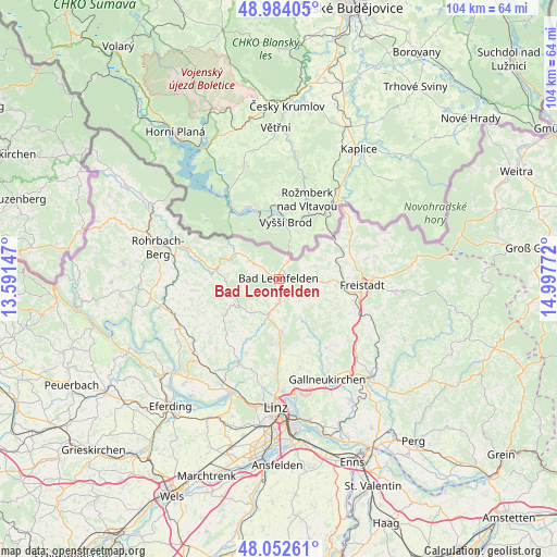 Bad Leonfelden on map