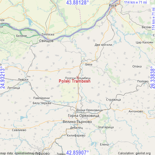 Polski Trambesh on map