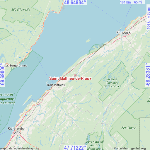 Saint-Mathieu-de-Rioux on map