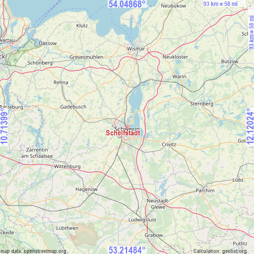 Schelfstadt on map