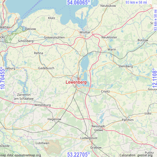 Lewenberg on map