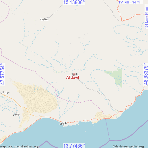 Al Jawl on map