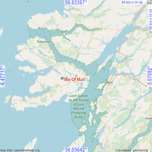 Isle Of Mull on map