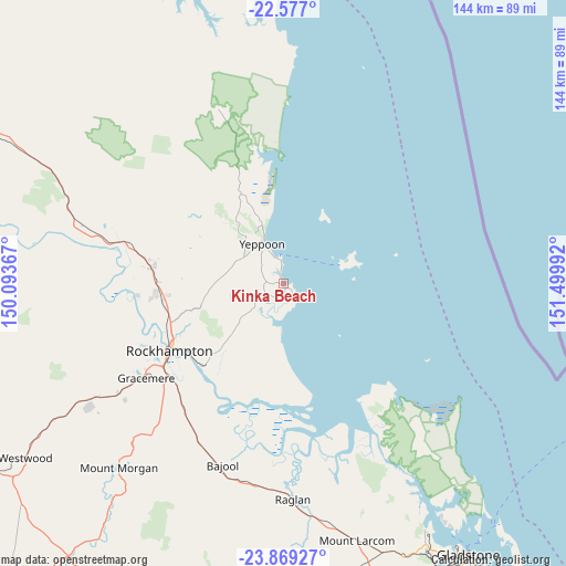 Kinka Beach on map