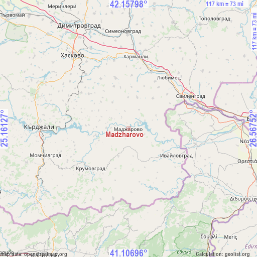 Madzharovo on map