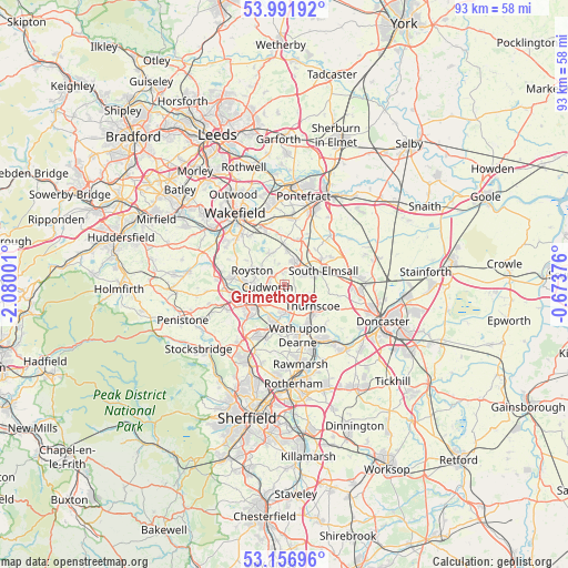 Grimethorpe on map