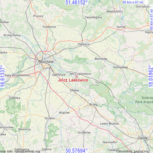 Jelcz Laskowice on map