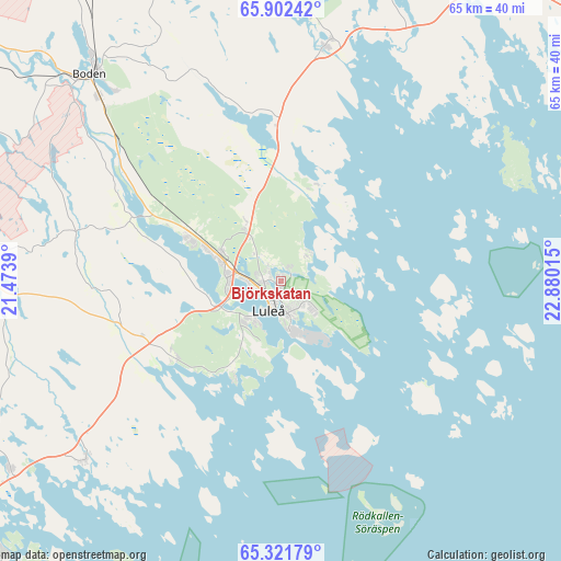 Björkskatan on map
