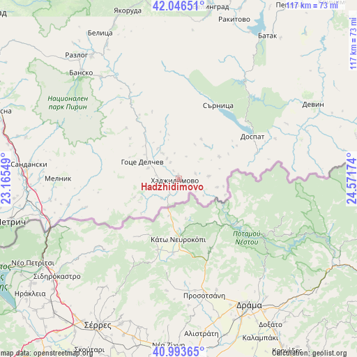 Hadzhidimovo on map