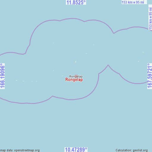 Rongelap on map