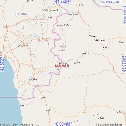 Al Malāḩīţ on map