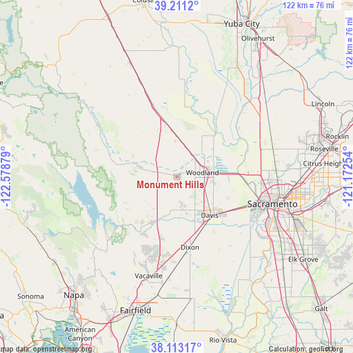 Monument Hills on map