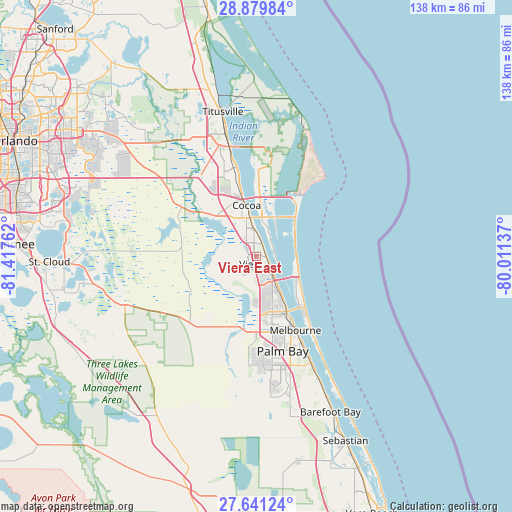 Viera East on map