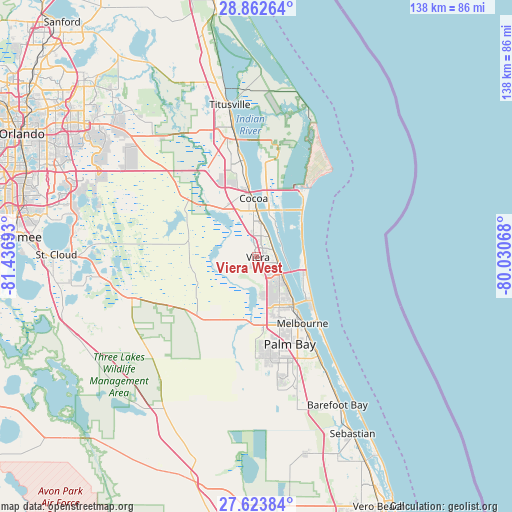 Viera West on map