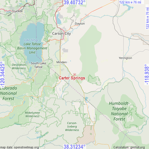 Carter Springs on map