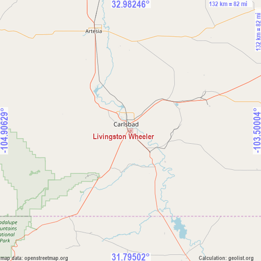 Livingston Wheeler on map