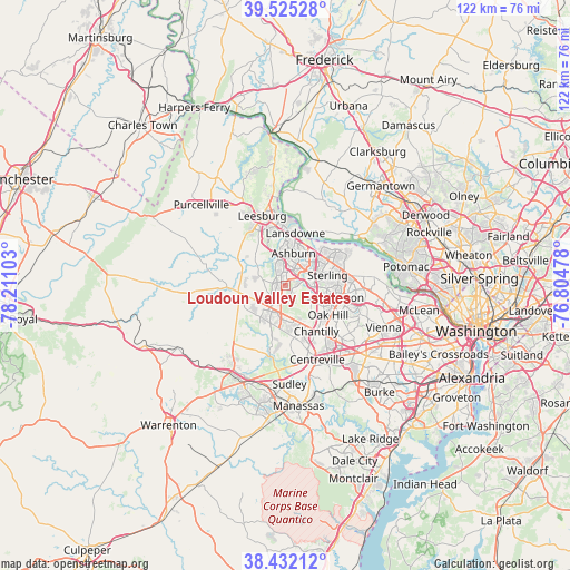 Loudoun Valley Estates on map