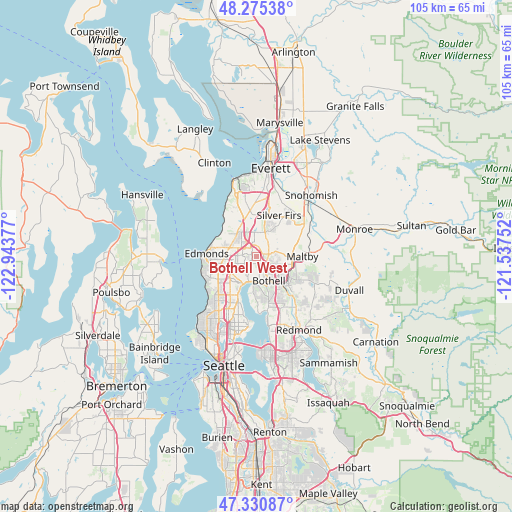 Bothell West on map