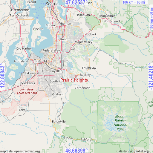 Prairie Heights on map