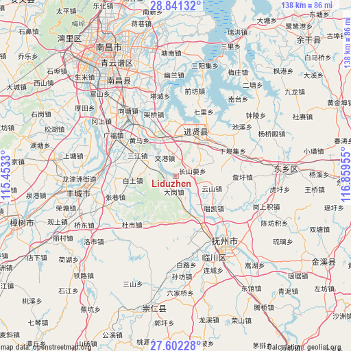 Liduzhen on map