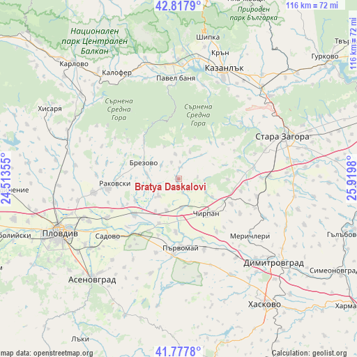 Bratya Daskalovi on map