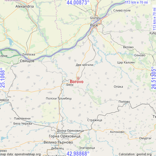 Borovo on map
