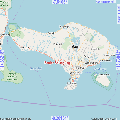 Banjar Baleagung on map