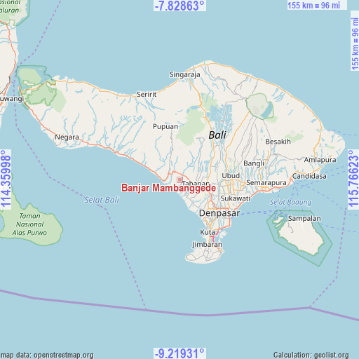 Banjar Mambanggede on map