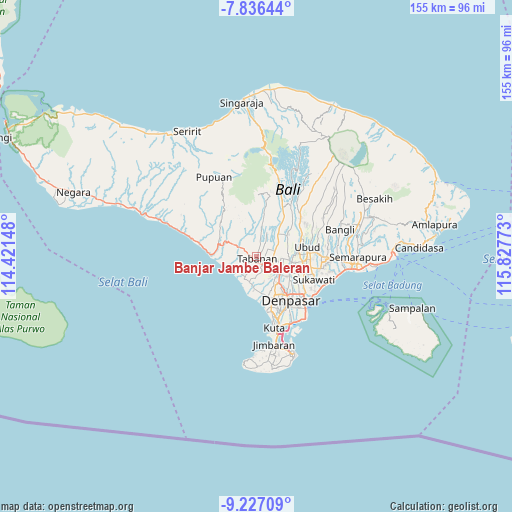 Banjar Jambe Baleran on map