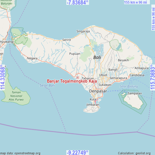 Banjar Tegalmengkeb Kaja on map