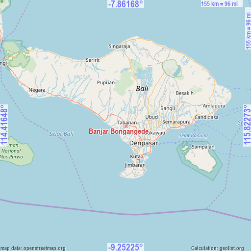 Banjar Bongangede on map