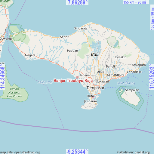 Banjar Tibubiyu Kaja on map