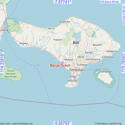 Banjar Dukuh on map