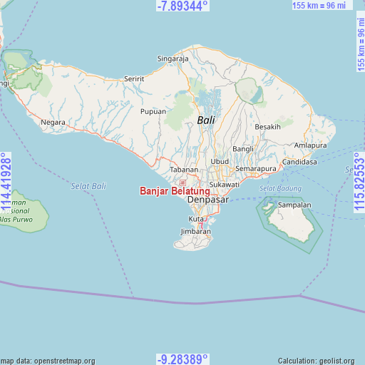 Banjar Belatung on map