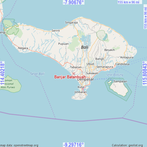 Banjar Batanbuah on map