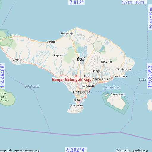 Banjar Batanyuh Kaja on map