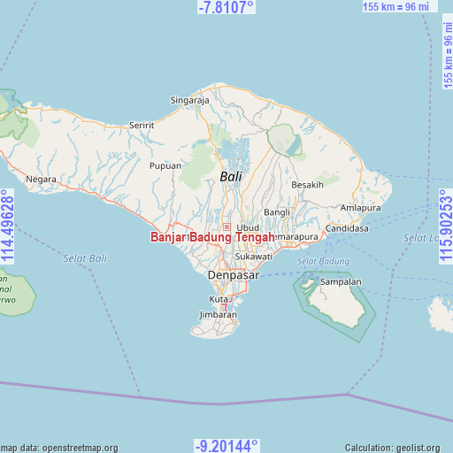 Banjar Badung Tengah on map