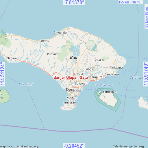 Banjar Ulapan Satu on map