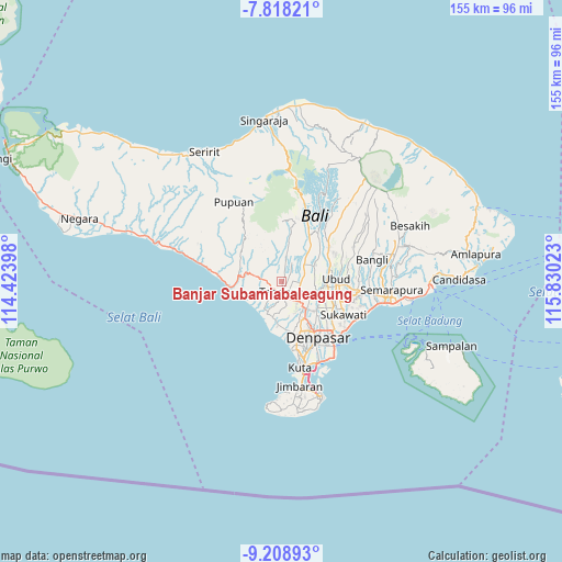 Banjar Subamiabaleagung on map
