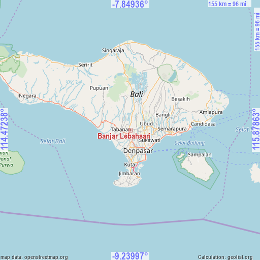 Banjar Lebahsari on map