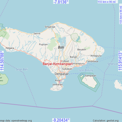 Banjar Kembangsari on map